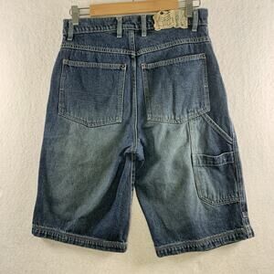 Mens Carpenter Denim Jean Long Shorts Jorts Sz 28 Y2K Skate Grunge